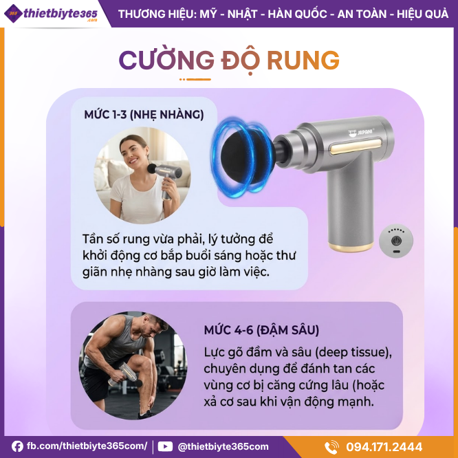 Cường độ rung ản phẩm JAPANI MCT-2406 4 Đầu Massage chuyên dụng