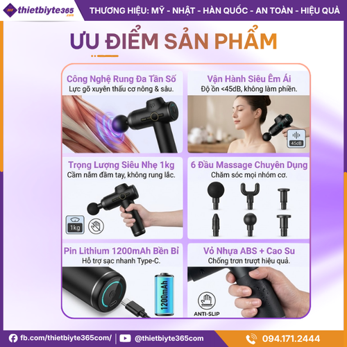 Máy massage cầm tay JAPANI MCT-1895 6 Đầu Massage-1 ảnh sản phẩm Máy massage cầm tay JAPANI MCT-1895 6 Đầu Massage