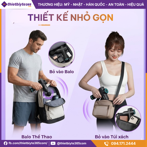 Thiết kế nhỏ gọn của Máy massage cầm tay JAPANI MCT-1895 6 Đầu Massage