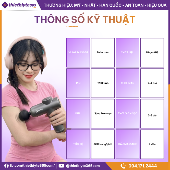 Thông tin về sản phẩm Máy massage cầm tay JAPANI MCT-1911