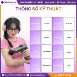 Album ảnh sản phẩm Máy massage cầm tay JAPANI MCT-1911 4 Đầu Massage