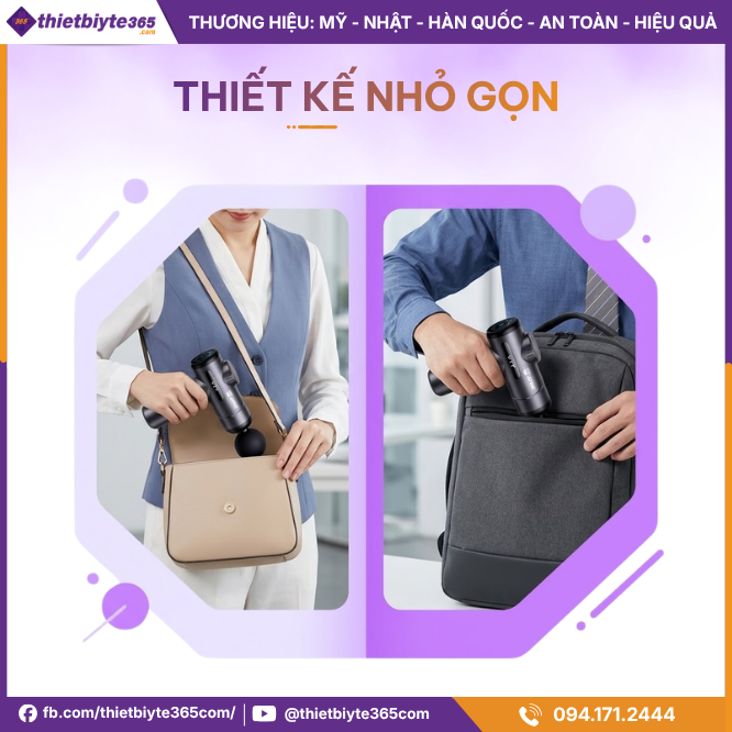 Thiết kế nhỏ gọn tiện lợi của sản phẩm Máy massage cầm tay JAPANI MCT-1911