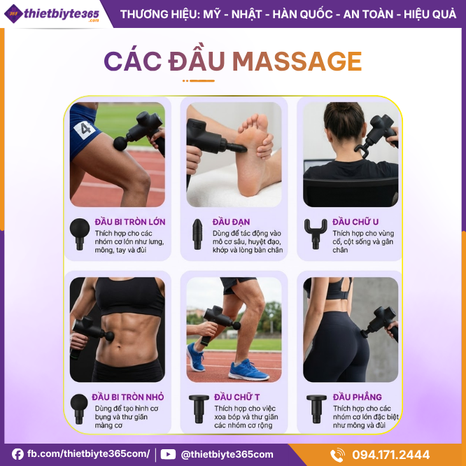 Các đầu Máy massage cầm tay JAPANI MCT-1913