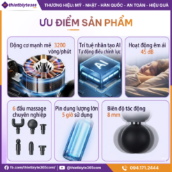 Album ảnh sản phẩm Máy massage cầm tay JAPANI MCT-1913 6 Đầu Massage