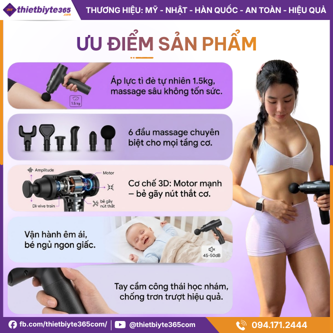 Ưu điểm Máy massage cầm tay JAPANI MCT-2500