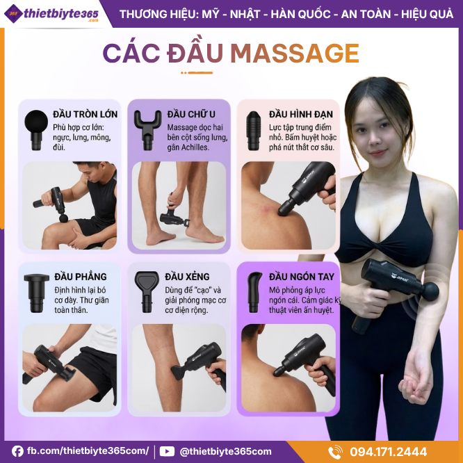 Đầu massage Máy massage cầm tay JAPANI MCT-2500