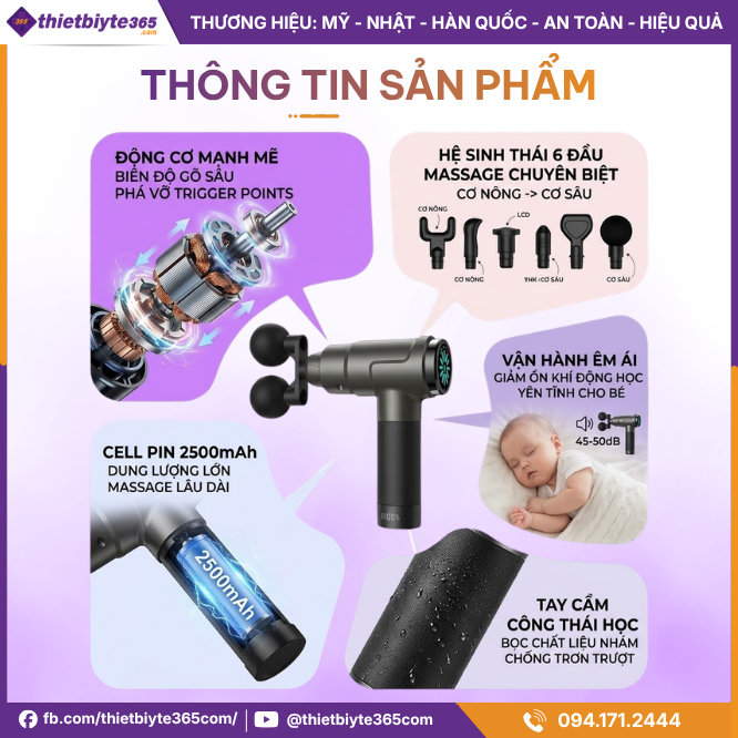 Thông tin sản phẩm Máy massage cầm tay JAPANI MCT-2508
