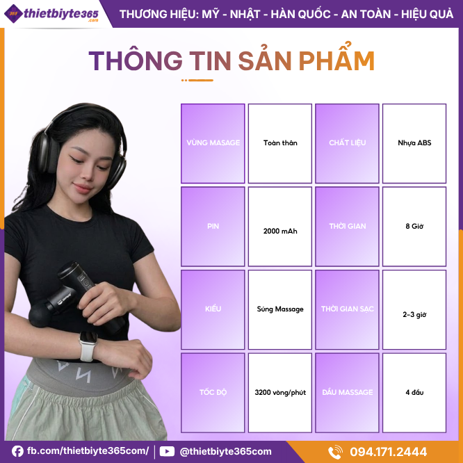 Thông tin sản phẩm Máy massage cầm tay JAPANI MCT-2986