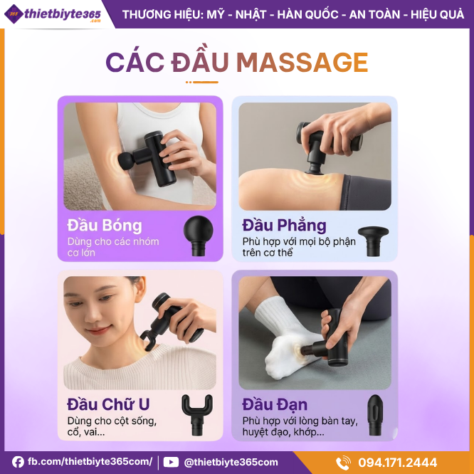 Số lượng đầu massage sản phẩm Máy massage cầm tay JAPANI MCT-2986