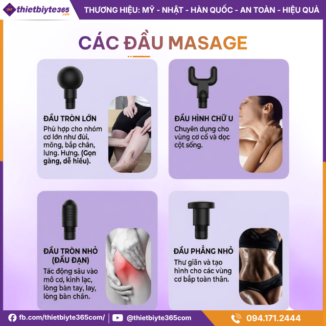 Các đầu massage sản phẩm JAPANI MCT-3169
