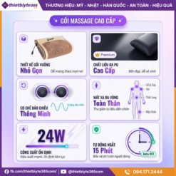 Gối Massage Cổ Vai Gáy JAPANI CVG-6047