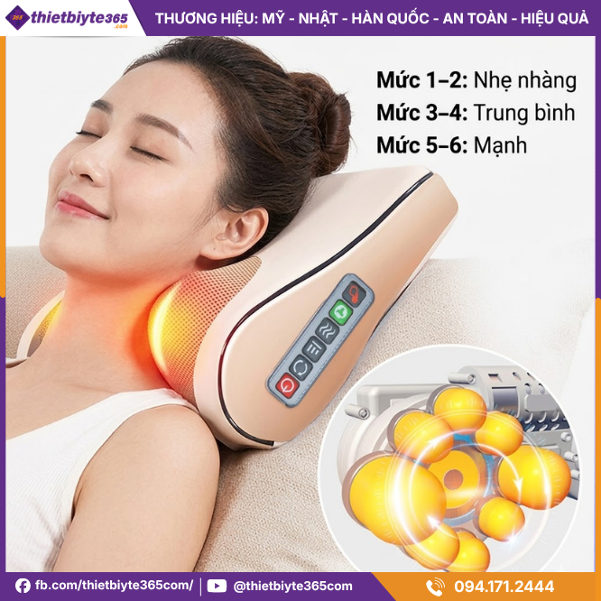 Cấp Độ Massage Của Gối JAPANI CVG-6047