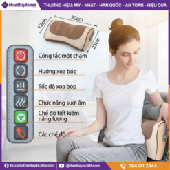 Thiết Kế Của Gối Massage Cổ Vai Gáy Lưng JAPANI CVG-6047