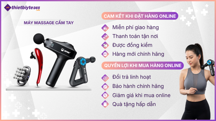 cam kết khi mua máy massage cầm tay online tại thiết bị Y tế 365