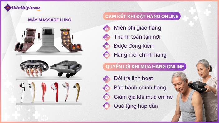 Mua máy massage lưng tại Website Thietbiyte365.com
