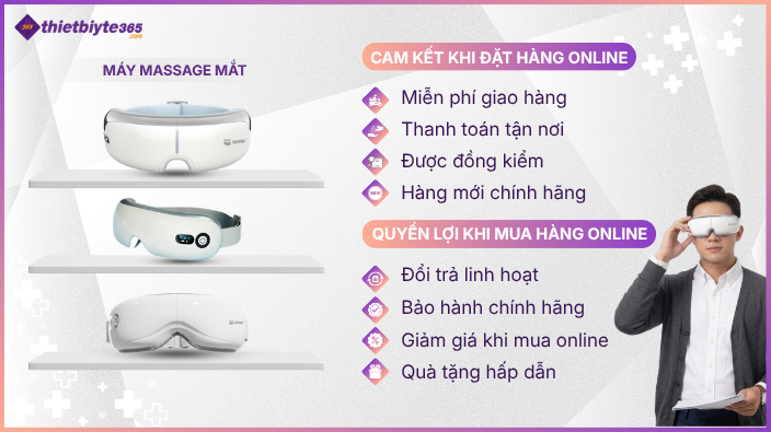 cam kết khi mua máy massage mắt online tại thietbiyte365
