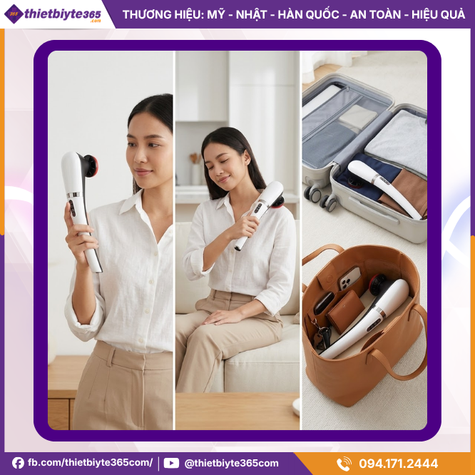 Thiết Kế Nhỏ Gọn, Nhẹ Tay Cầm Dễ Sử Dụng