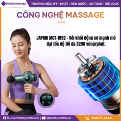 Máy massage cầm tay JAPANI MCT-1892 8 Đầu Massage