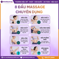 Máy massage cầm tay JAPANI MCT-1892 8 Đầu Massage
