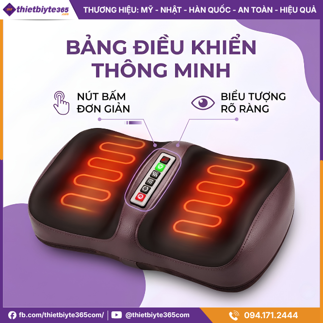 Bảng điều khiển Đệm massage toàn thân JAPANI MDN-6338 nhiệt hồng ngoại
