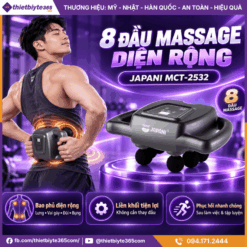 Số lượng đầu của máy massage cầm tay JAPANI MCT-2532