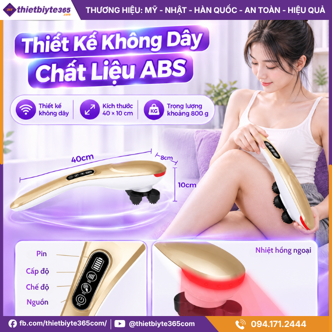 Thiết Kế Không Dây Chất Liệu ABS Bền Bỉ