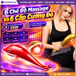 6 Chế Độ Massage Và 6 Cấp Cường Độ