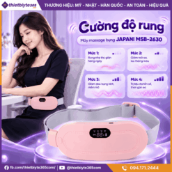 Cường độ rung của máy massage bụng JAPANI MSB-2630
