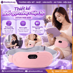 Thiết kế nhỏ gọn, nhẹ và tiện lợi của máy massage bụng JAPANI MSB-2630