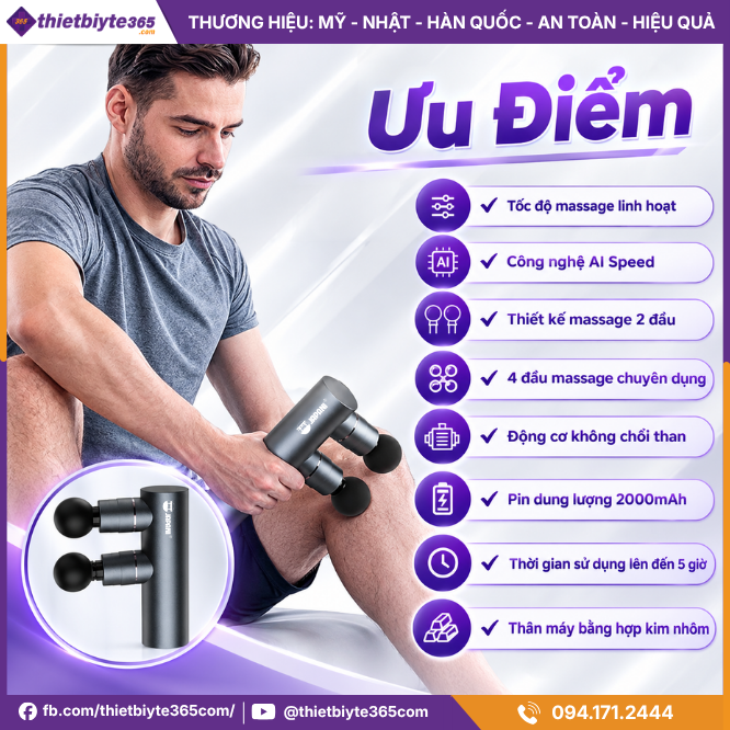 Ưu Điểm Nổi Bật Của Máy Massage Cầm Tay 2 Đầu JAPANI MCT-2357