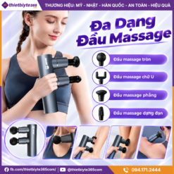 Đa Dạng Đầu Massage Của Máy Mát Xa 2 Đầu JAPANI MCT-2357