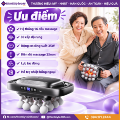 Máy Massage Cầm Tay Đa Năng JAPANI MDN-4347 16 Đầu Hỗ Trợ Giảm Đau Mỏi Tại Nhà