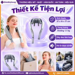 Máy Massage Cổ Vai Gáy JAPANI CVG-1981 Cao Cấp Hỗ Trợ Thư Giản Giảm Đau Mỏi