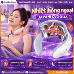 Nhiệt hồng ngoại của máy massage cổ vai gáy JAPANI CVG-3146