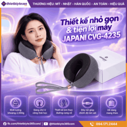 Thiết kế nhỏ gọn & tiện lợi máy massage cổ vai gáy JAPANI CVG-4235