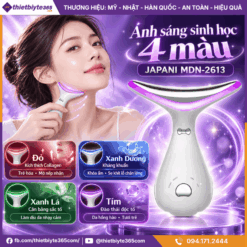 Ánh sáng sinh học 4 màu của máy massage đa năng JAPANI MDN-2613