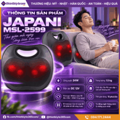 Thông tin sản phẩm máy massage lưng JAPANI MSL-2599