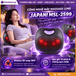 Công nghệ máy massage lưng JAPANI MSL-2599