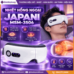 Nhiệt hồng ngoại máy massage mắt JAPANI MSM-3506