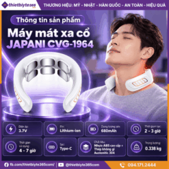 Thông tin sản phẩm máy mát xa cổ JAPANI CVG-1964