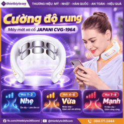 Cường độ rung của máy mát xa cổ JAPANI CVG-1964