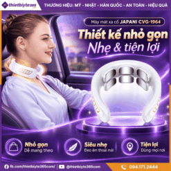 Thiết kế nhỏ gọn, nhẹ & tiện lợi của máy mát xa cổ JAPANI CVG-1964