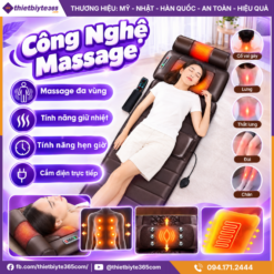 Nệm Massage Đa Năng JAPANI MDN-4337 Cao Cấp Hỗ Trợ Xoa Bóp Toàn Thân Tại Nhà