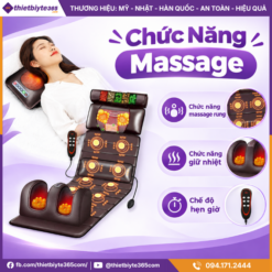 Nệm Massage Đa Năng JAPANI MDN-4337 Cao Cấp Hỗ Trợ Xoa Bóp Toàn Thân Tại Nhà